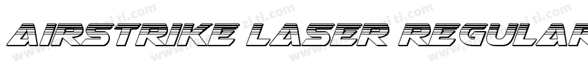 Airstrike Laser Regular字体转换